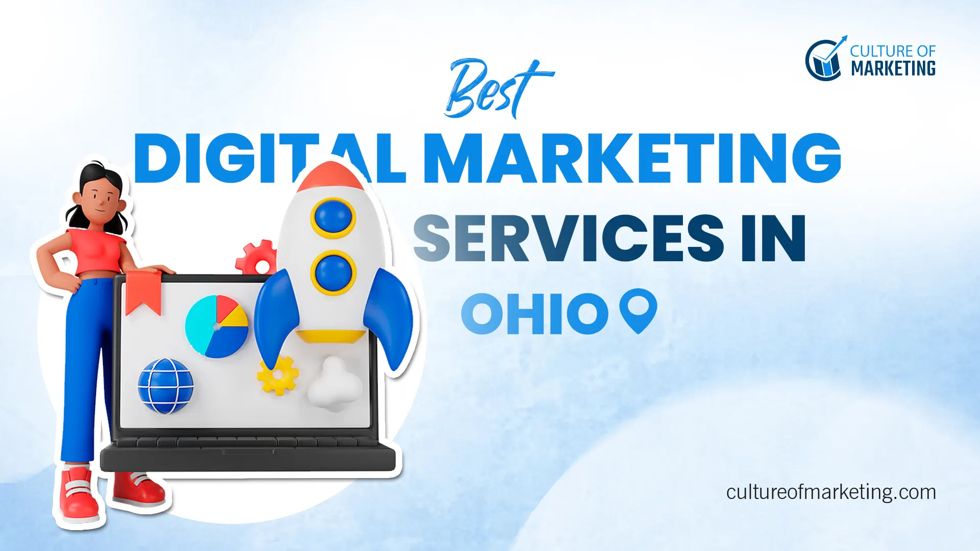 Banner showing best digital marketing services available in Ohio